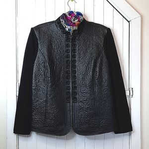NYGÅRD Leather Zippered Jacket